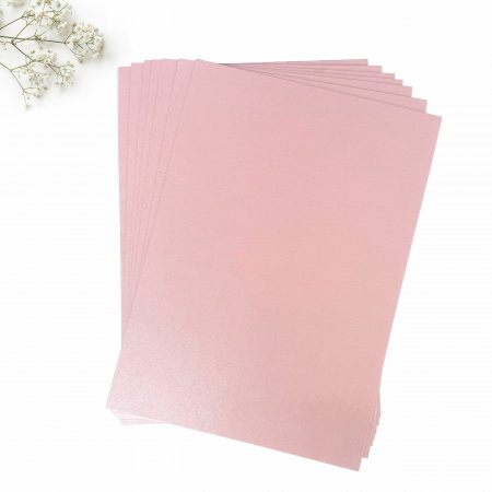 CARTON INVITATII NUNTA - Carton roz sidefat pentru invitații sirio misty rose
