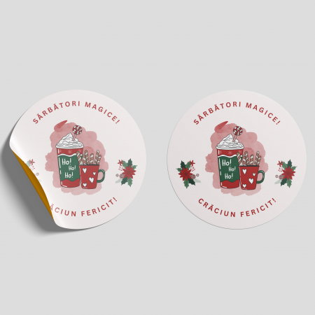 ETICHETE ADEZIVE - etichete adezive sarbatori fericite