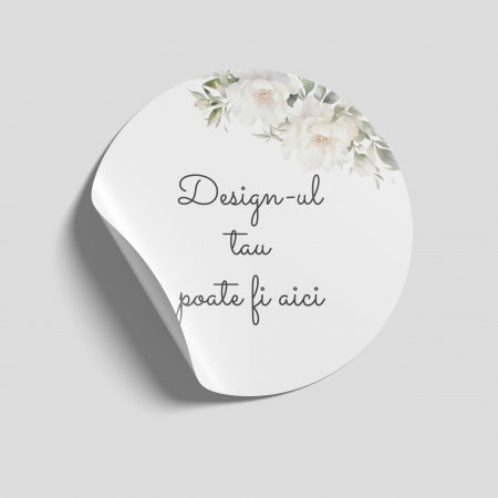 ETICHETE PERSONALIZATE - Etichete adezive personalizate 30 mm lucioase