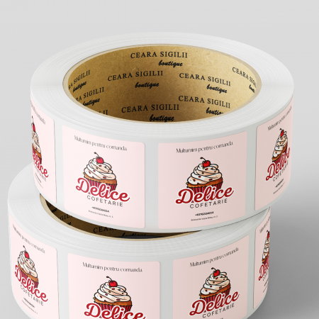 ETICHETE ADEZIVE - Etichete pentru cofetarie personalizate
