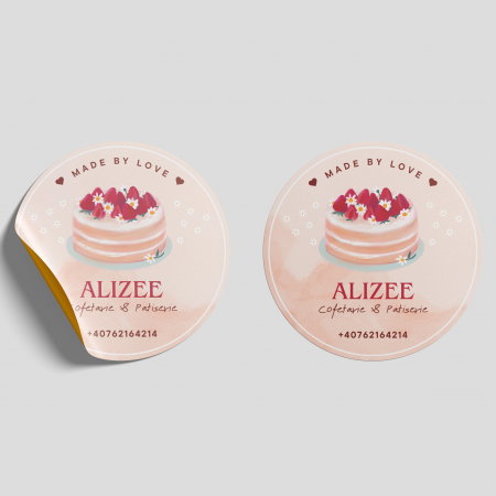 ETICHETE ADEZIVE - Etichete pentru cofetarie personalizate