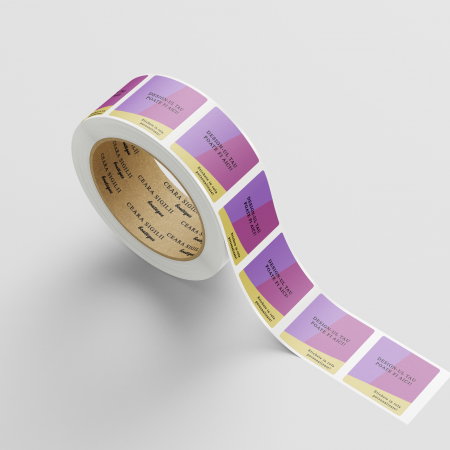Etichete personalizate 50x40 mm mate, stickere rezistente, etichete autoadezive sintetice mici [2]