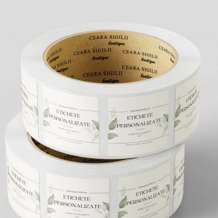 Etichete personalizate 50x85 mm lucioase, stickere dreptunghi rezistente, etichete autoadezive sintetice [2]