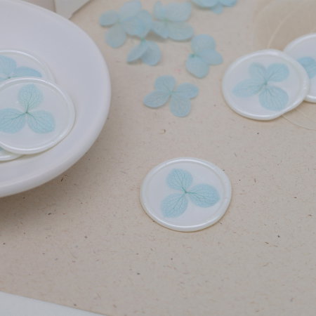 Flori de hortensie pentru sigilii ceara cu hortensie invitatii nunta [2]