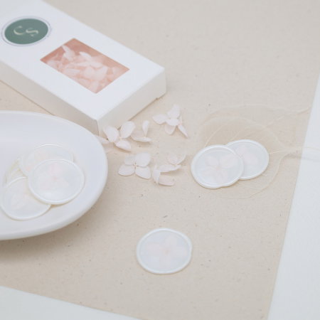 Accesorii pentru sigilii - Flori de hortensie pentru sigilii ceara cu hortensie invitatii nunta