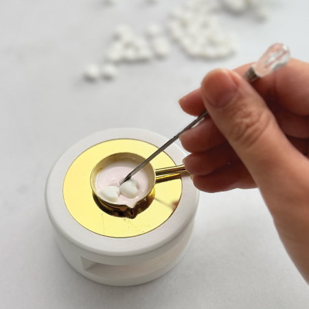 Omogenizator ceară transparent, amestecător ceară pentru biluțe, ustensilă sigilii ceară [1]