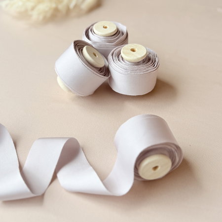 Panglica si snur - Panglica pentru invitatii nunta champagne