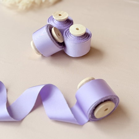 Panglica si snur - Panglică mov pentru buchete mireasa