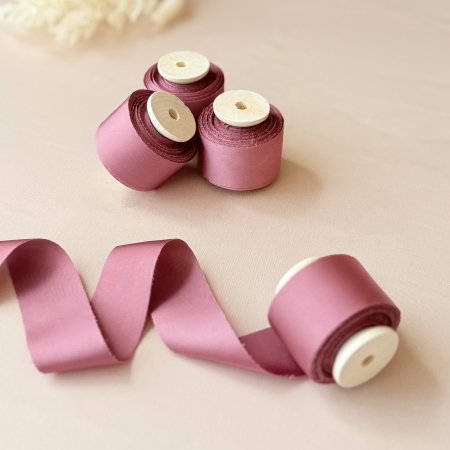 Panglica si snur - Panglică roz pentru buchete de mireasă și aranjamente florale