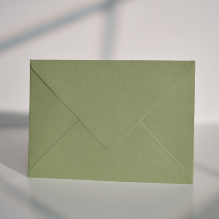 Plicuri B6 (12x17cm) - Plic B6 olive texturat 120g, plic verde măsliniu premium, plic olive elegant