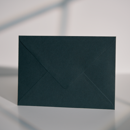 Plicuri B6 (12x17cm) - Plic B6 verde închis mineral texturat 120g, plic verde închis premium, plic verde elegant