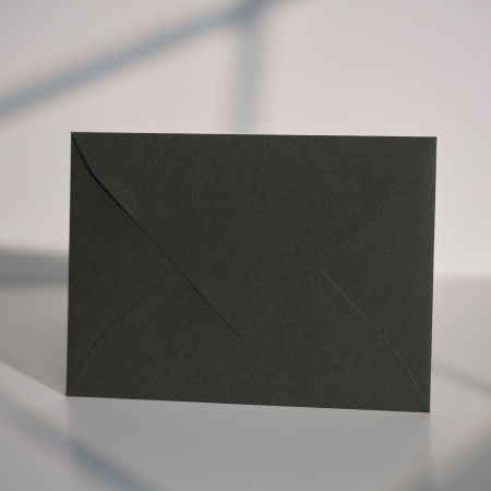 Plicuri B6 (12x17cm) - Plic B6 verde pădure texturat 140g, plic verde închis premium, plic verde elegant