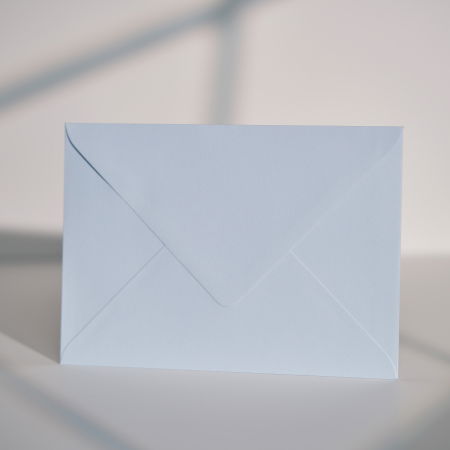 Plicuri C6 (11x16cm) - Plic C6 albastru pal 120g, plic albastru pastel pentru invitații, plic albastru deschis elegant