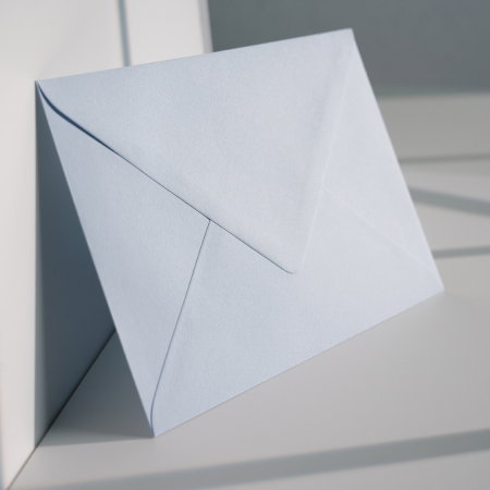 Plic C6 albastru pal 120g, plic albastru pastel pentru invitații, plic albastru deschis elegant [1]