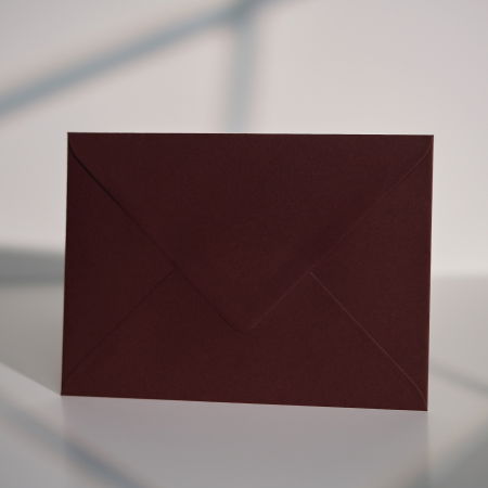 Plicuri C6 (11x16cm) - Plic C6 burgundy 120g, plic roșu închis elegant, plic premium burgundy