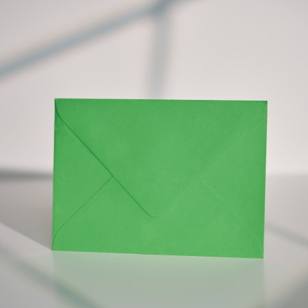 Plicuri C6 (11x16cm) - Plic C6 verde iarbă, plic verde deschis pentru invitații, plic verde nuntă