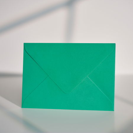 Plicuri C6 (11x16cm) - Plic C6 verde pădure, plic verde închis pentru invitații, plic verde elegant nuntă