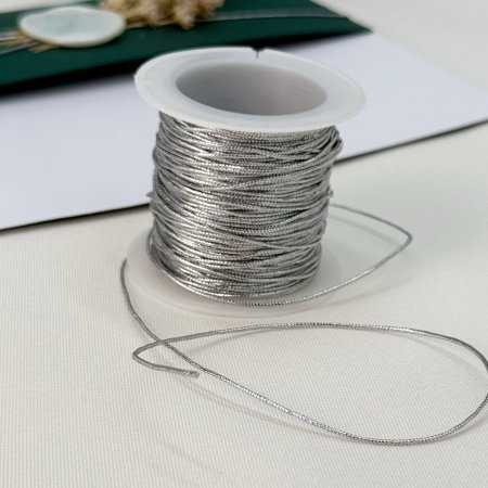 Panglica si snur - Șnur lurex argintiu pentru invitații și decoruri