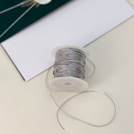 Șnur lurex argintiu pentru invitații și decoruri [1]