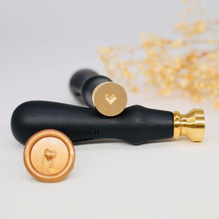 Stampile pentru sigilii - stampila sigilii mini inima 3d