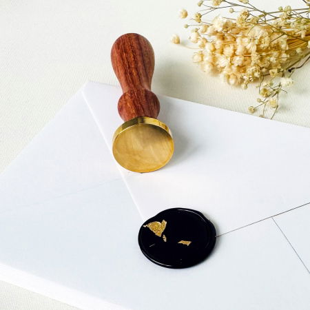 Stampile pentru sigilii - Stampila sigiliu de alama negravata dimensiune 2,5 cm