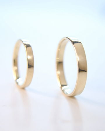 Verighete - Verighete clasice din aur galben 14K - Auriga