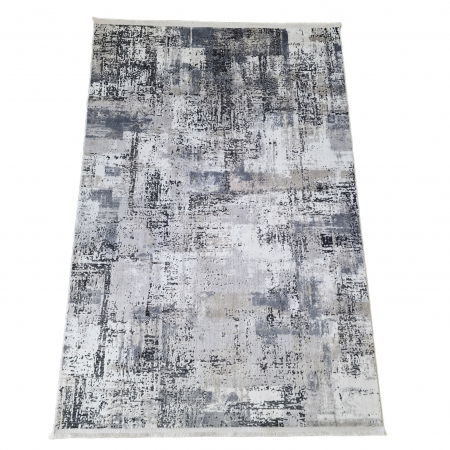 Acasa - Covor antiderapant modern Myra, 00088, 160 x 230 cm, Gri Inchis Bej, Grosime 5mm