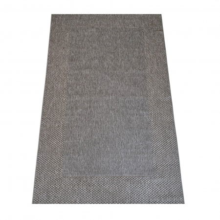 Covoare Moderne - Covor modern Sisal, tip iuta, Gri Inchis 0006A, Living, Dormitor, Hol, Bucatarie, 200 x 290 cm