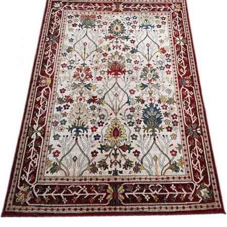 Covoare - Covor Rakkas, 133 x 190 Crem/Visiniu 0012A