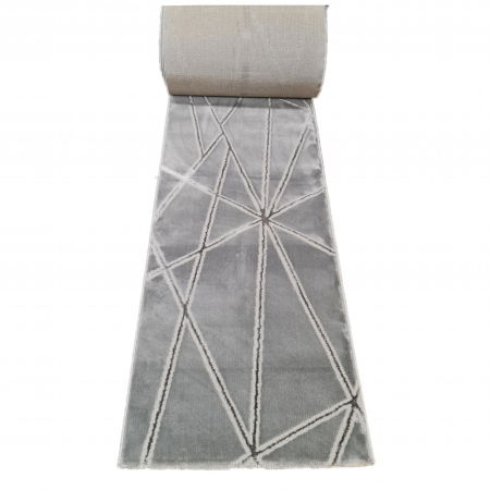 Traverse covoare - Traversa Pera, 100 x 100 Gri Deschis/Gri Inchis 0402A