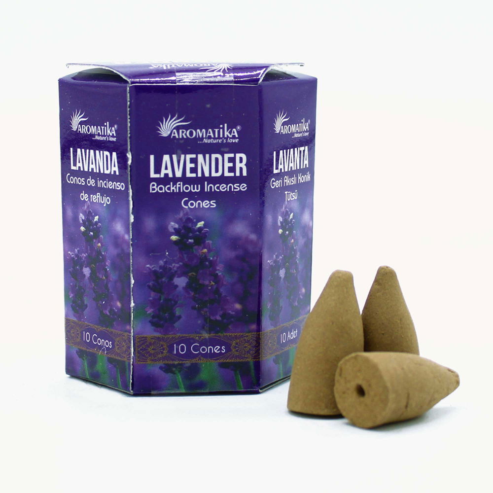 10 Conuri Aromatika Backflow Incense – Lavender [1]