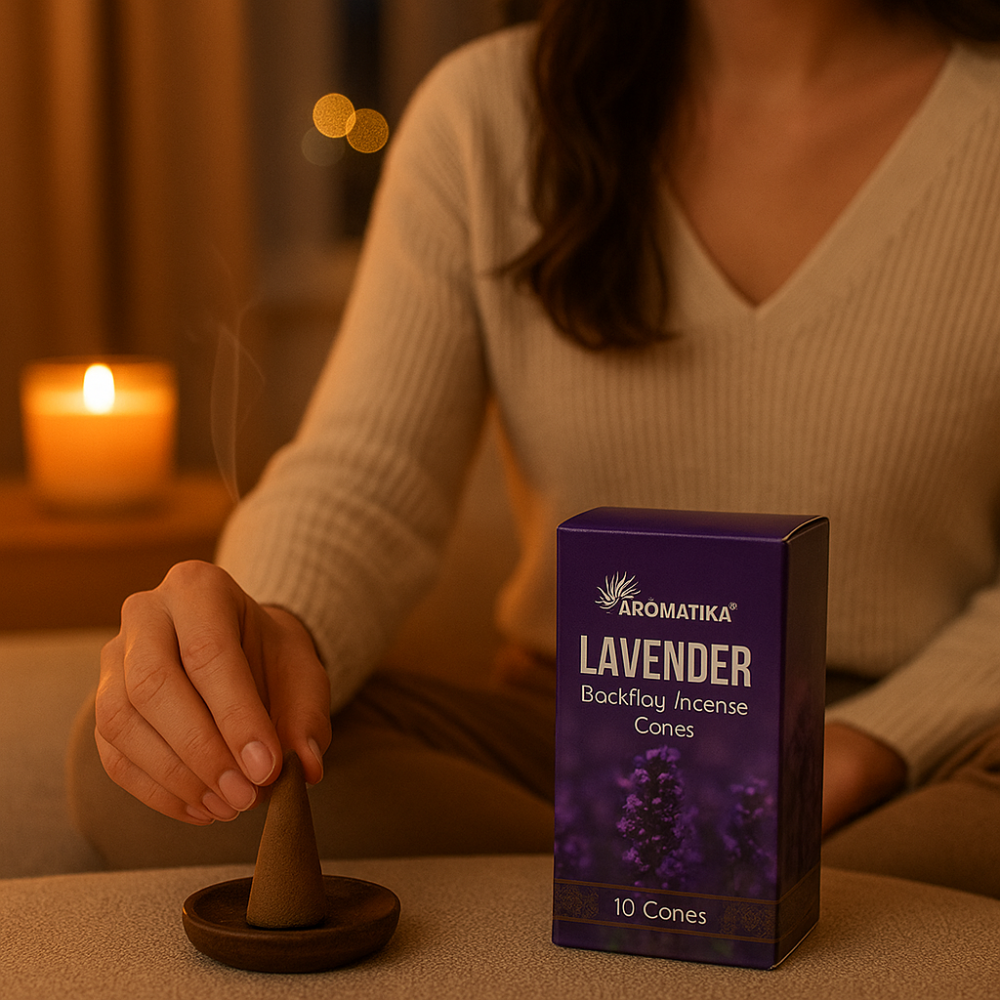10 Conuri Aromatika Backflow Incense – Lavender [3]