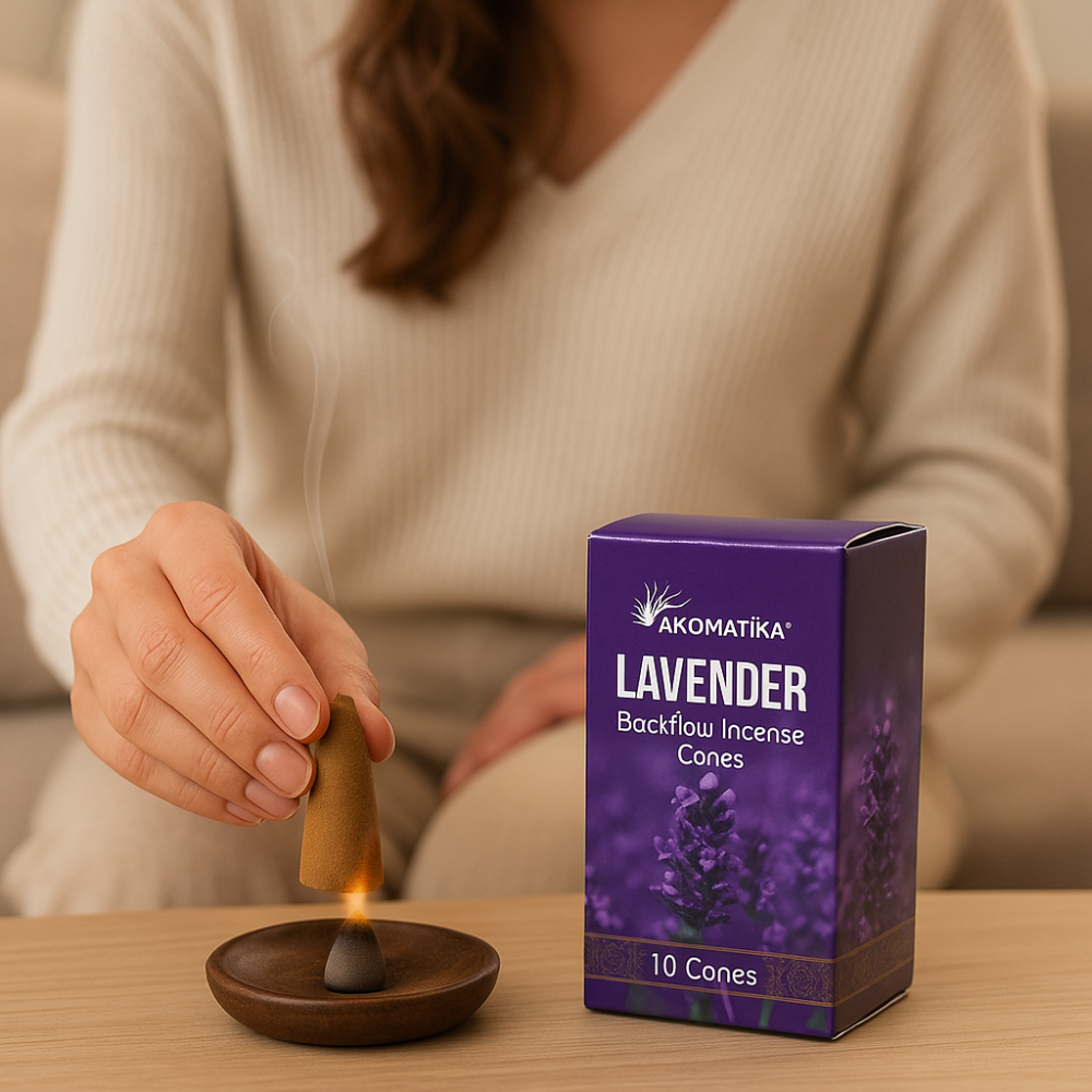 10 Conuri Aromatika Backflow Incense – Lavender [2]