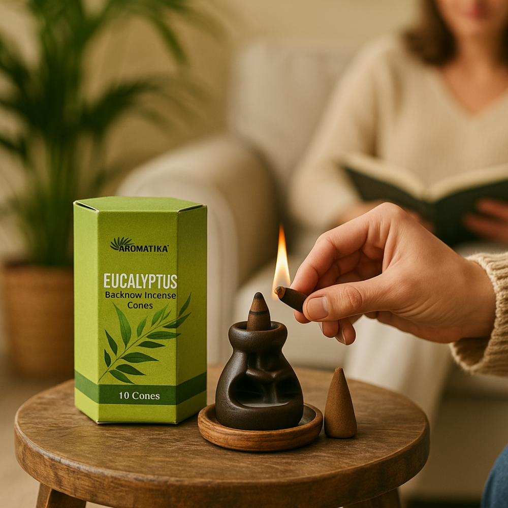 Aromatika Backflow Eucalyptus – Conuri Parfumate, 10 buc – CraftMystic [2]