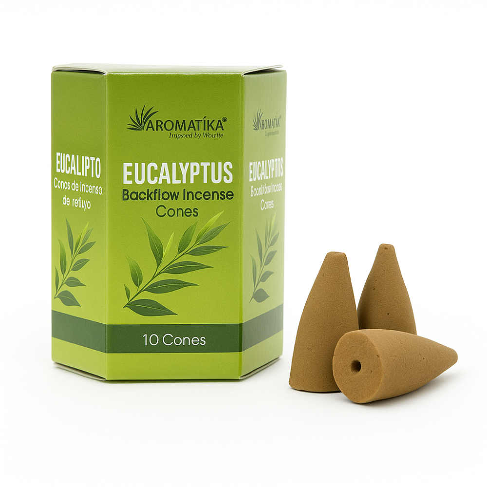 Aromatika Backflow Eucalyptus – Conuri Parfumate, 10 buc – CraftMystic [1]