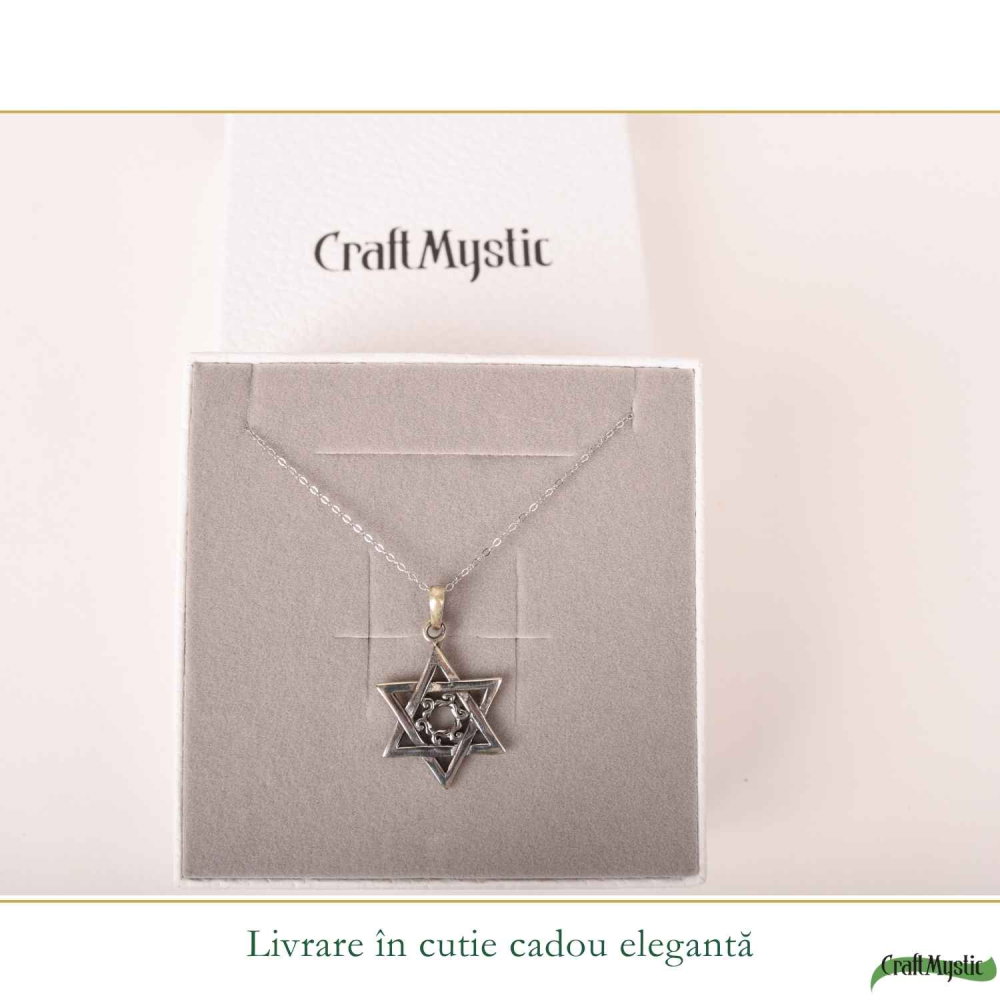 Colier Merkaba din Argint 925 – Protectie Spirituala si Echilibru Energetic [6]