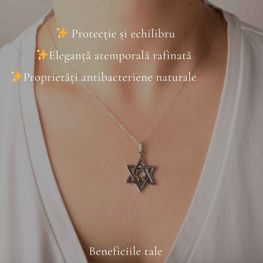 Colier Merkaba din Argint 925 – Protectie Spirituala si Echilibru Energetic [3]