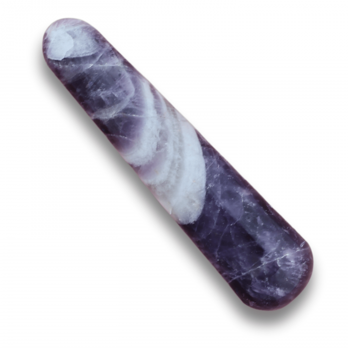 Bagheta de Masaj 10 cm din Ametist Chevron Natural [1]