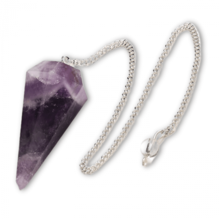 Pendul de Radiestezie cu Varf de Ametist Natural 45 mm [1]