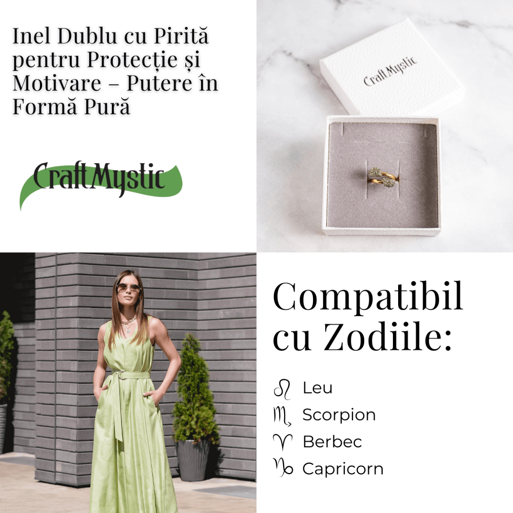 Putere in forma pura – Inel dublu cu pirita pentru protectie si motivare [5]