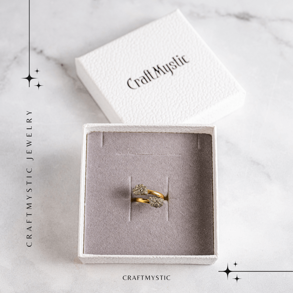 Putere in forma pura – Inel dublu cu pirita pentru protectie si motivare [7]