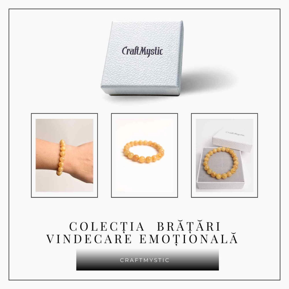 Bratara 10mm Chihlimbar Galben – Energie pozitiva si protectie naturala [6]