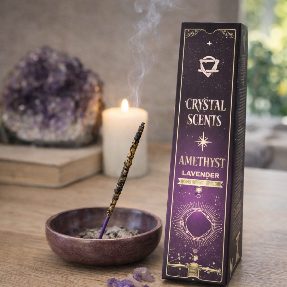 Smudge Incense Crystal Scents cu Cristale Ametist – Relaxare si Claritate Lavanda [3]