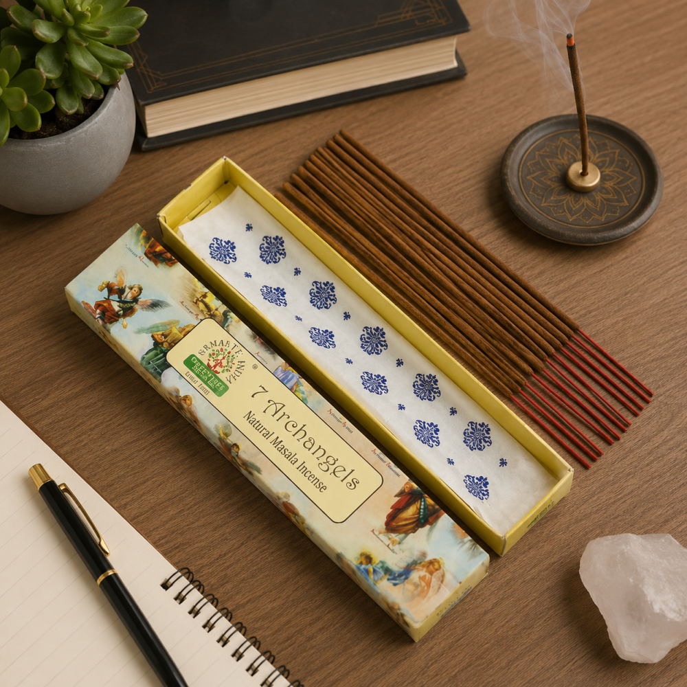 Betisoare Parfumate Naturale 7 Archangels Masala Incense – Protectie Angelica si Armonie Spirituala [3]