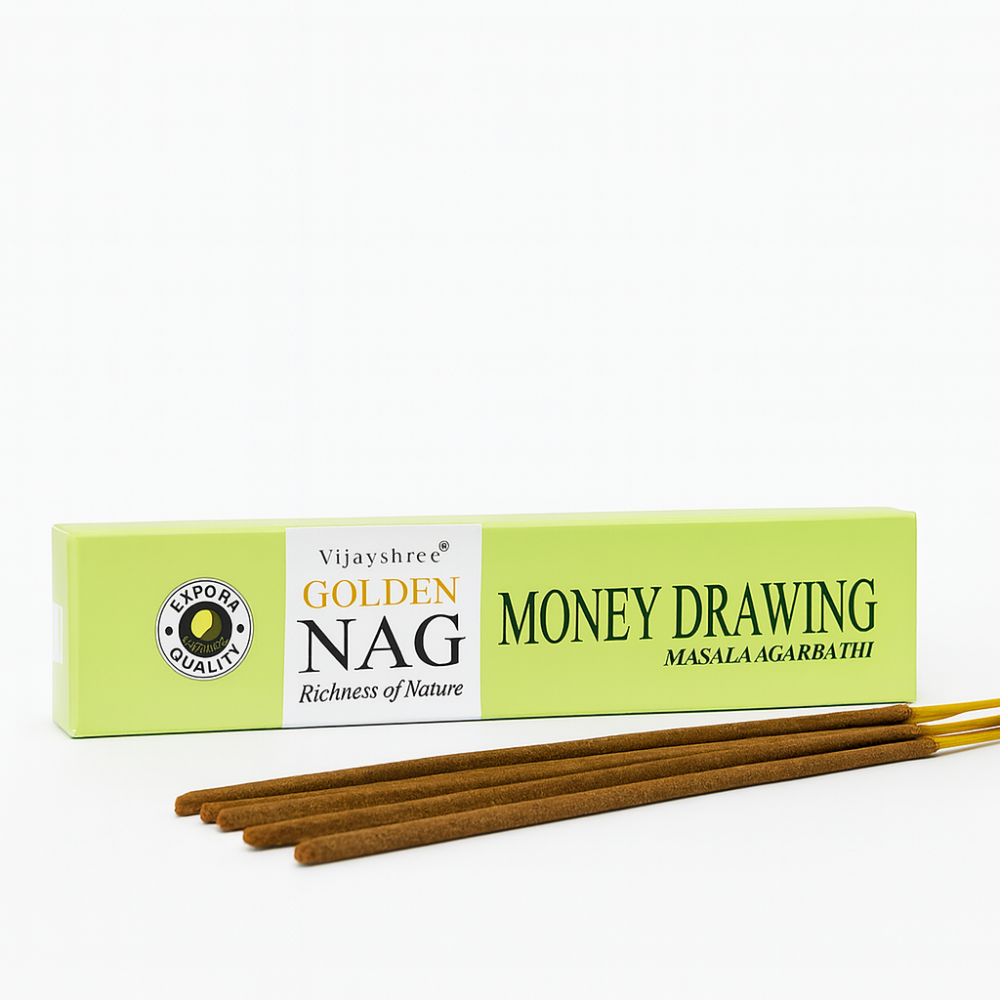 Betisoare Parfumate Golden Nag Money Drawing – Aroma de Prosperitate, Claritate si Energie Pozitiva [1]