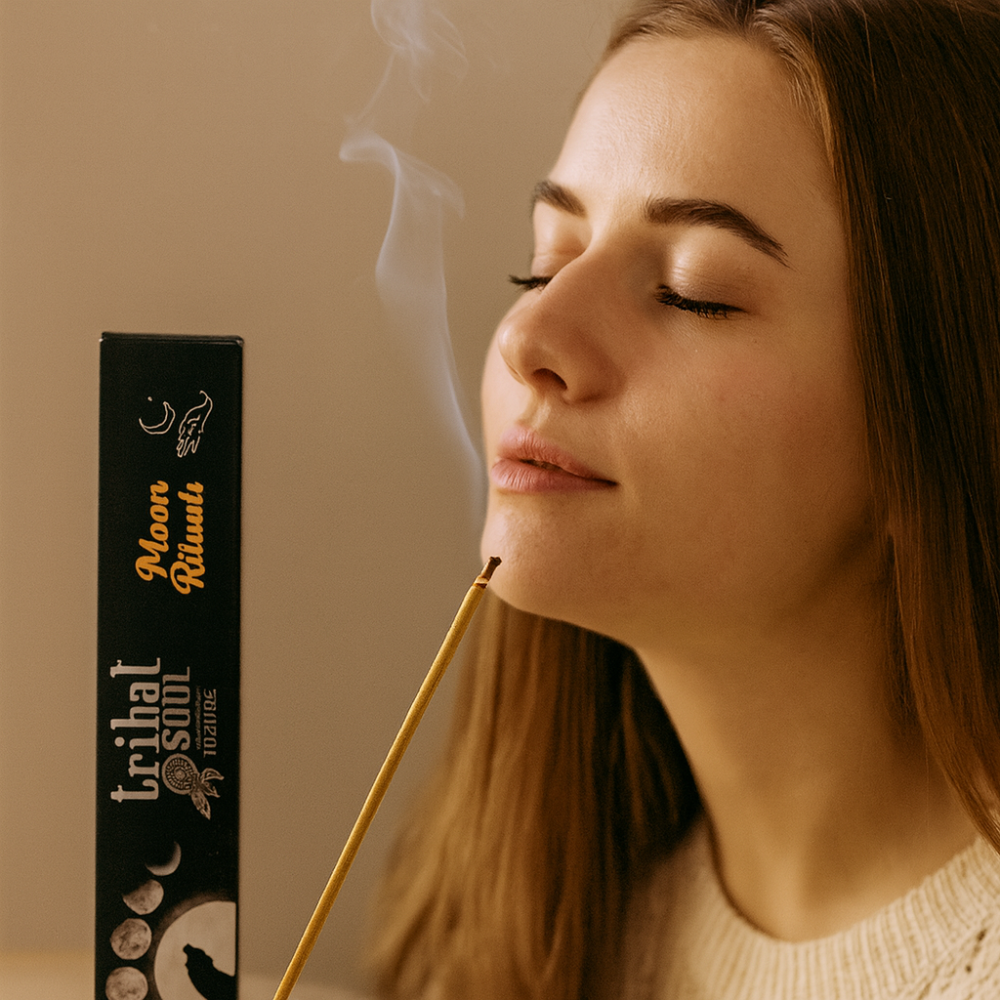 Betisoare parfumate Moon Ritual Tribal Soul + suport ceramic – setare intentii si echilibru lunar [2]