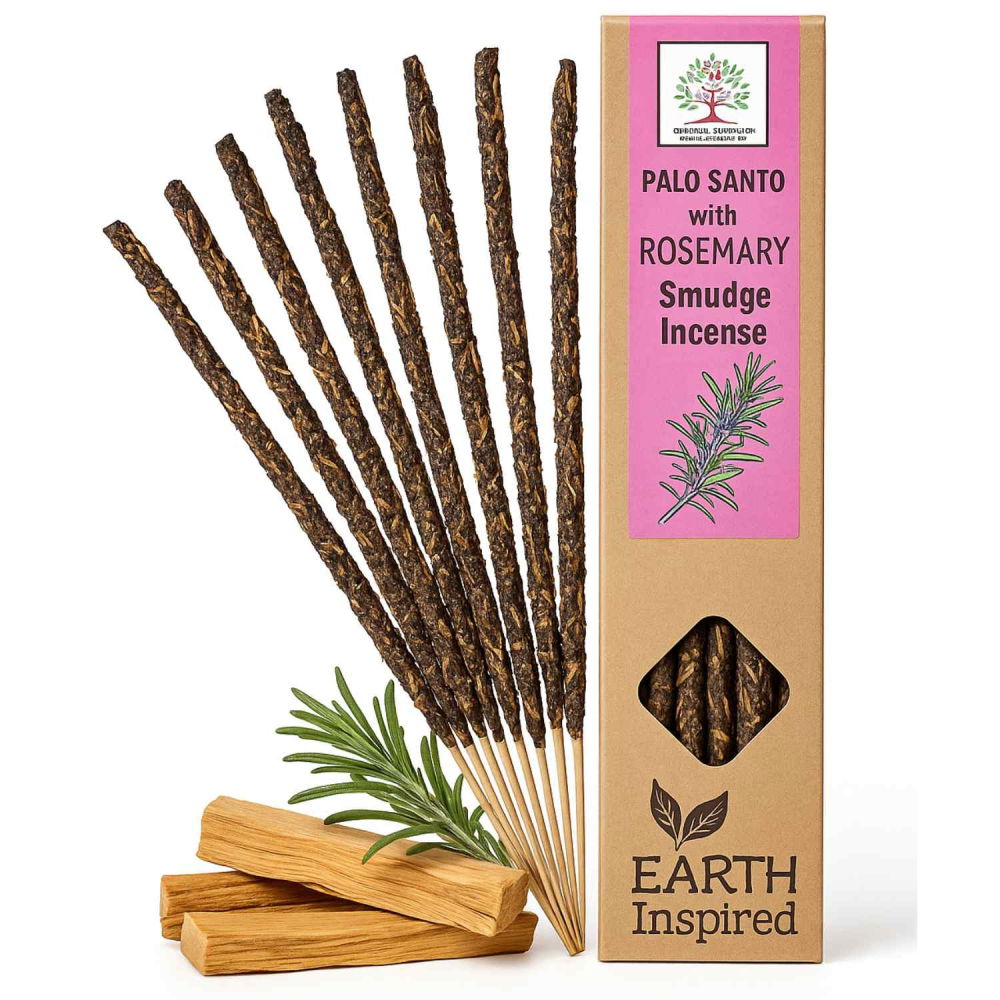 Betisoare parfumate Smudge Earth Inspired – Rozmarin si Palo Santo - Curatare energetica, aromaterapie [1]