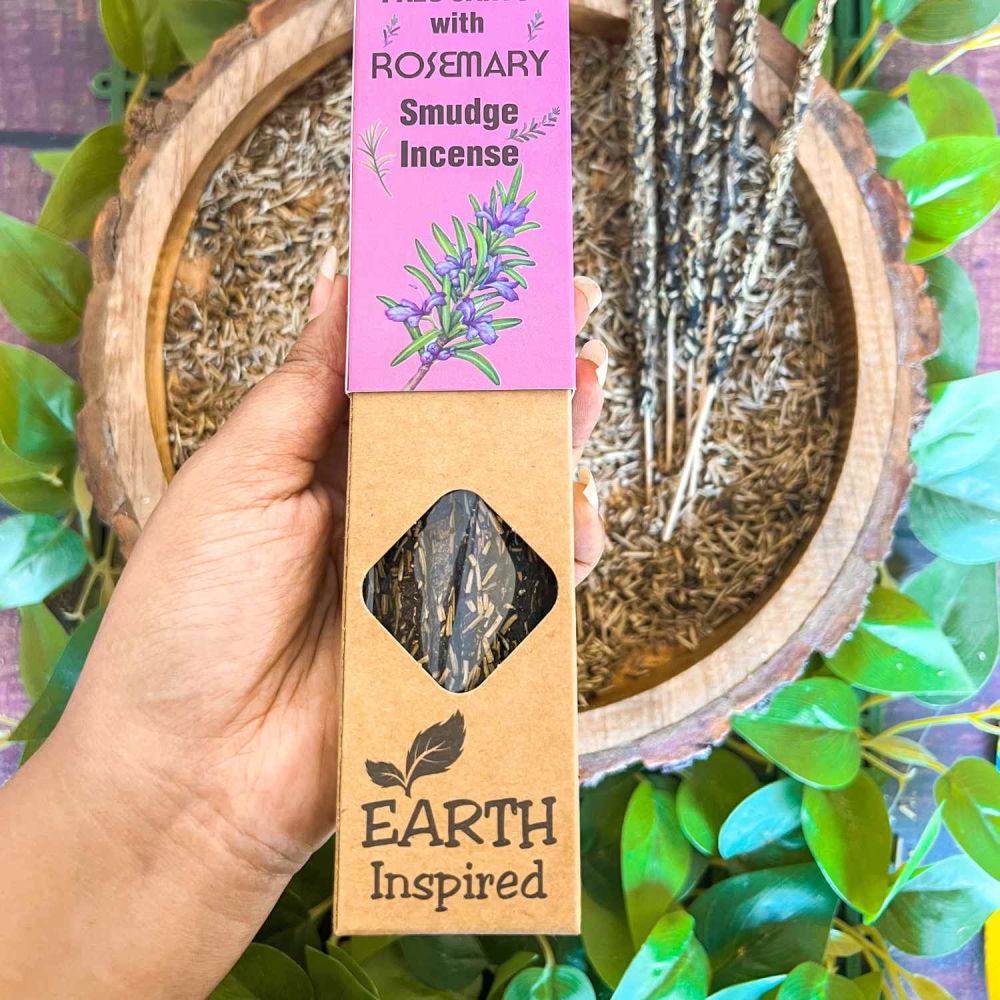 Betisoare parfumate Smudge Earth Inspired – Rozmarin si Palo Santo - Curatare energetica, aromaterapie [4]