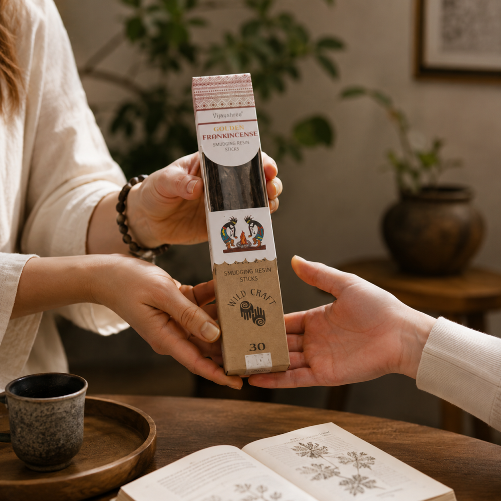 Betisoare Parfumate cu Rasina Naturala Golden Frankincense - Relaxare si Purificare Energetica [2]