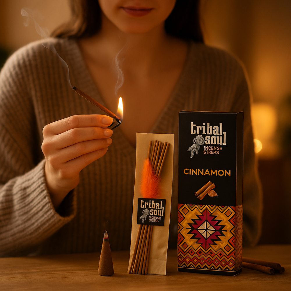 Betisoare Parfumate Tribal Soul Incense – Cinnamon (Scortisoara) [3]